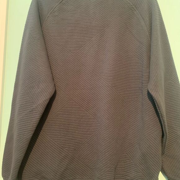 Goodfellow & Co Medium Gray Crewneck Sweater with Textured Knit - Picture 4 of 4